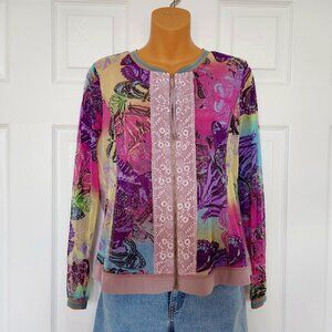 MIU MIU VINTAGE? COLORFUL BOHEMIAN STYLE LIGHT JACKET SIZE MEDIUM (40 ) ITALY